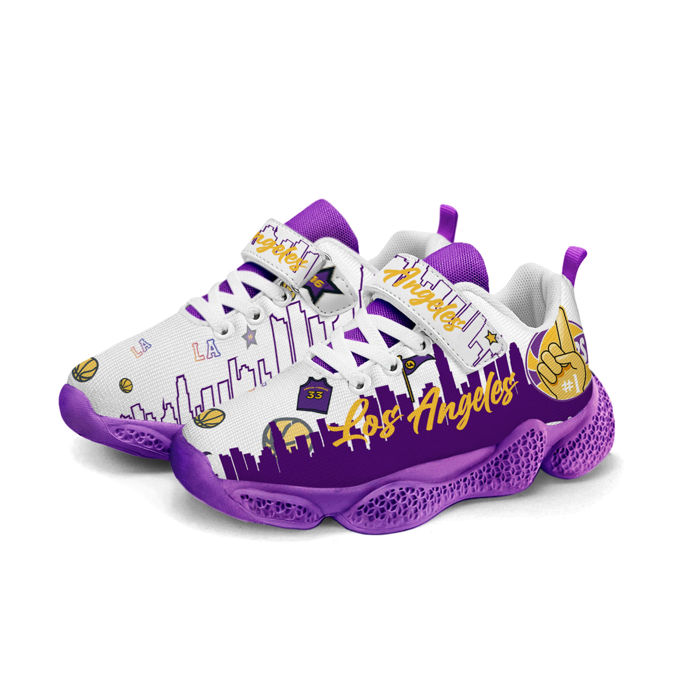 Los Angeles Basketball Kids Running Shoes