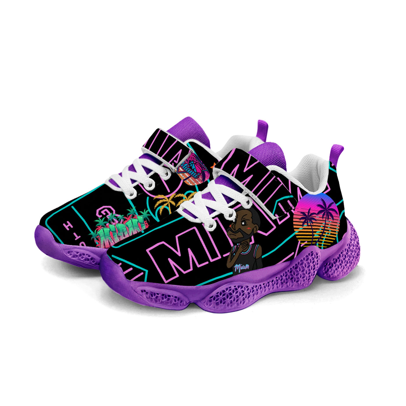 Miami Basketball Kids Running Shoes