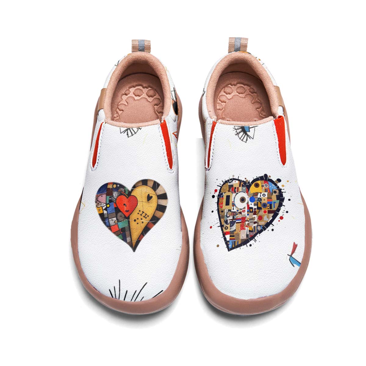 Graffiti Heart Slip On