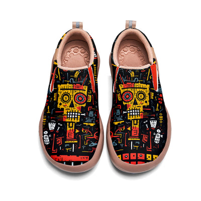 Graffiti Skull Slip On