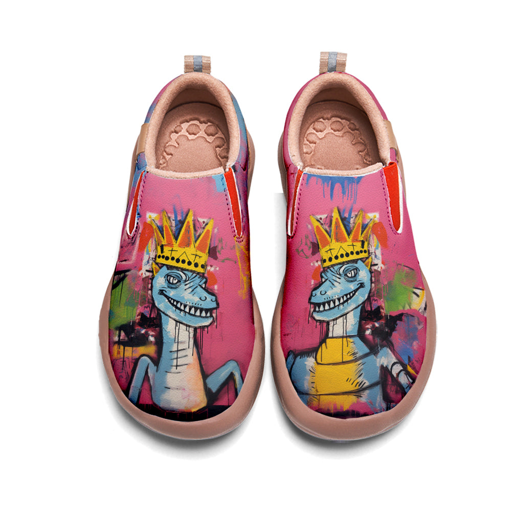 Graffiti Basquiat Dinosaur Slip On