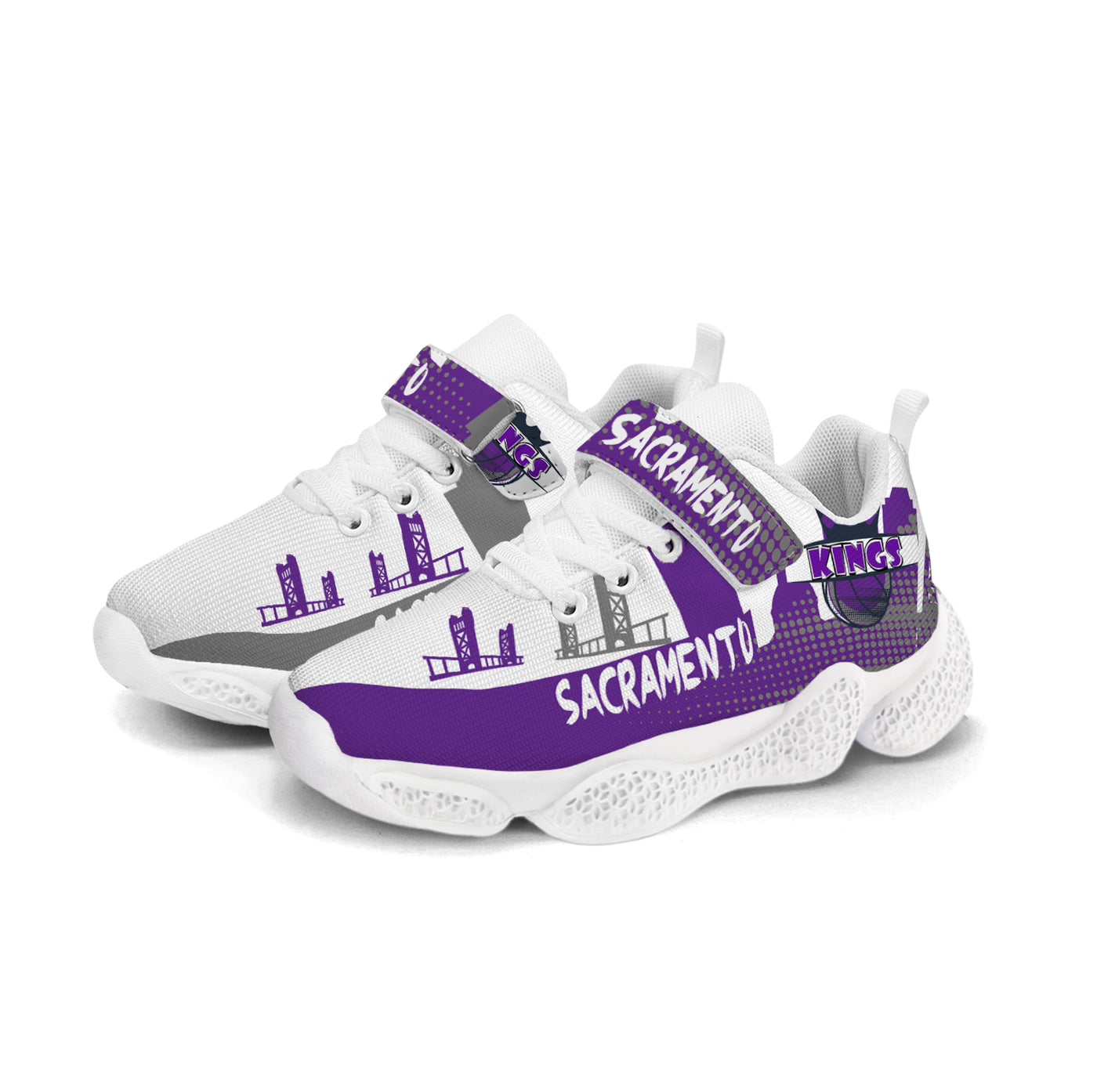 Sacramento Basketball Kids Running Shoes