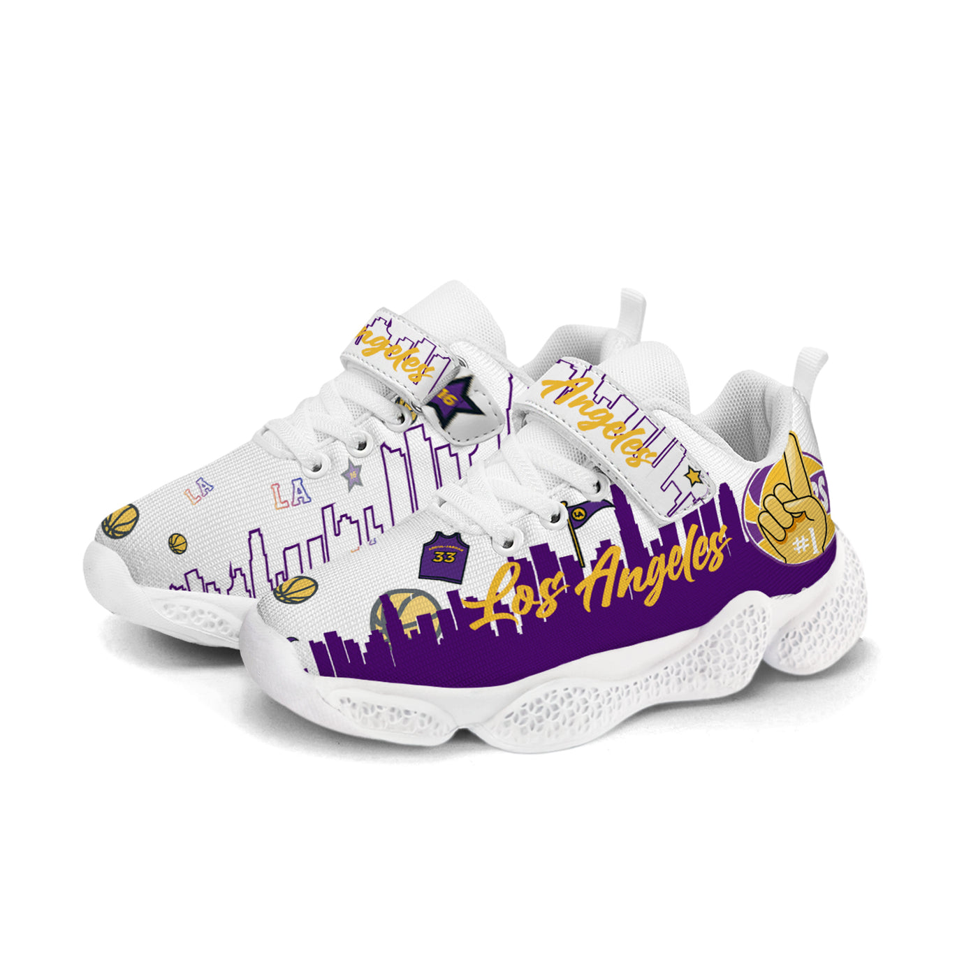 Los Angeles Basketball Kids Running Shoes