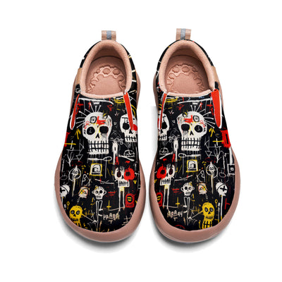 Graffiti Skull Slip On