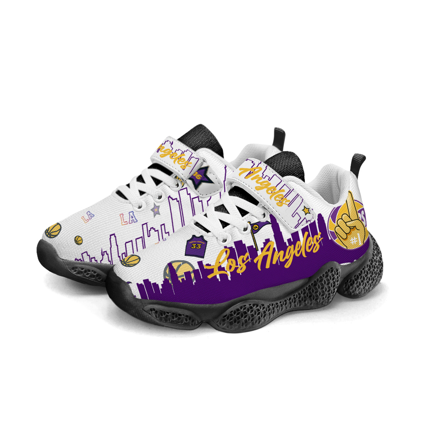 Los Angeles Basketball Kids Running Shoes