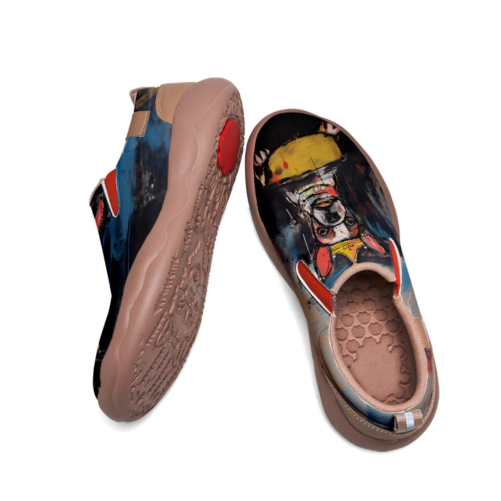 Graffiti Basquiat Puppy Slip On