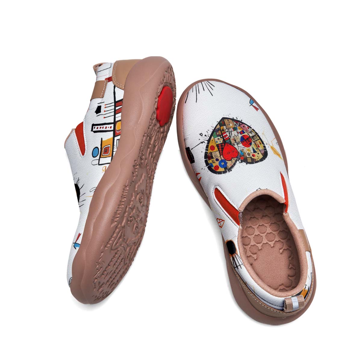 Graffiti Heart Slip On