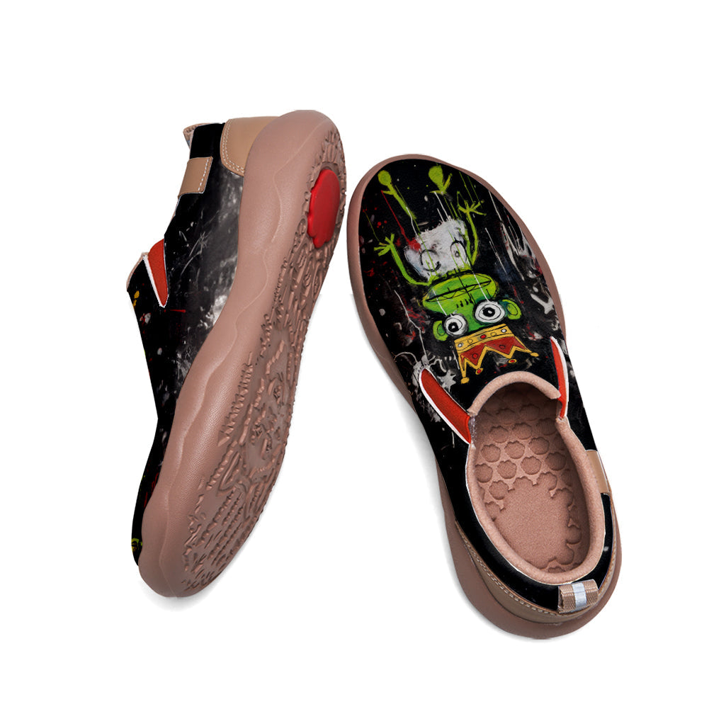 Graffiti Basquiat Frog Slip On