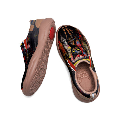 Graffiti Basquiat Cat Slip On