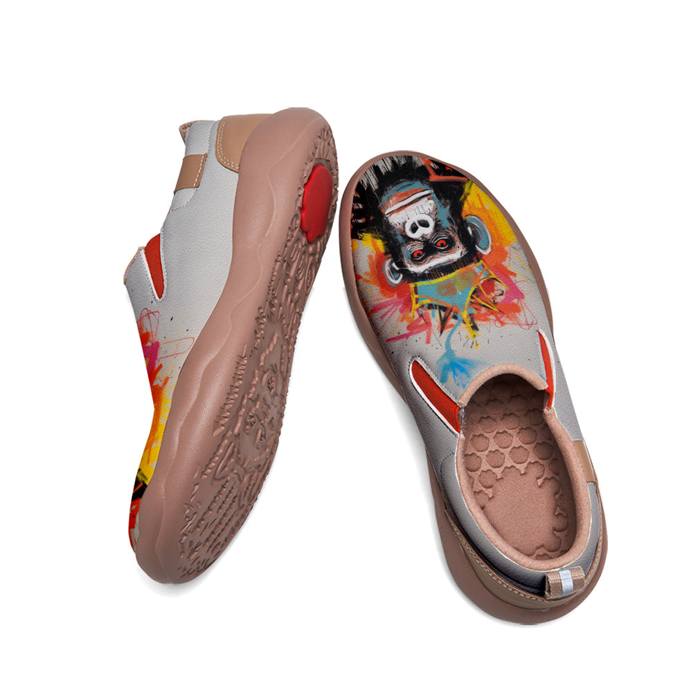 Graffiti Basquiat Monkey Slip On