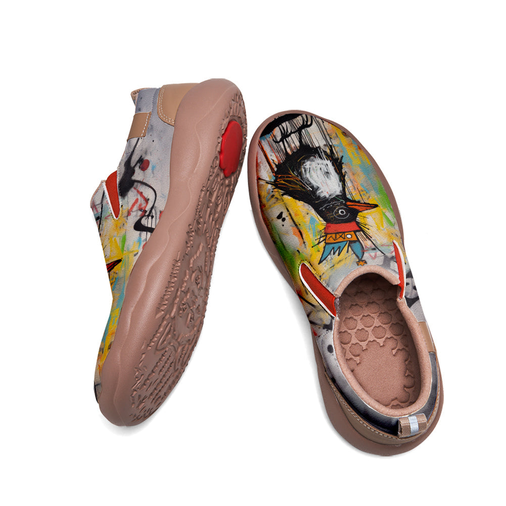 Graffiti Basquiat Bird Slip On