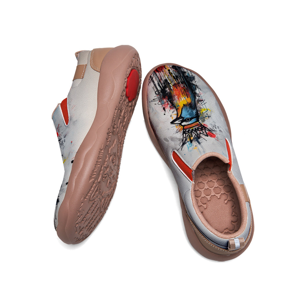 Graffiti Basquiat Bird Slip On