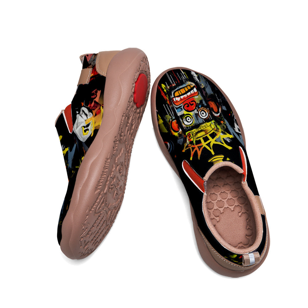 Graffiti Basquiat Monkey Slip On