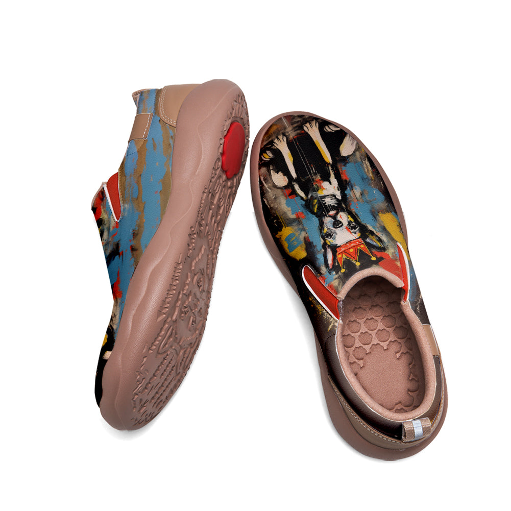 Graffiti Basquiat Puppy Slip On