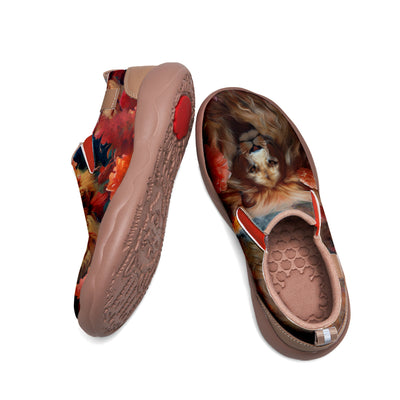 Floral Lion Slip On