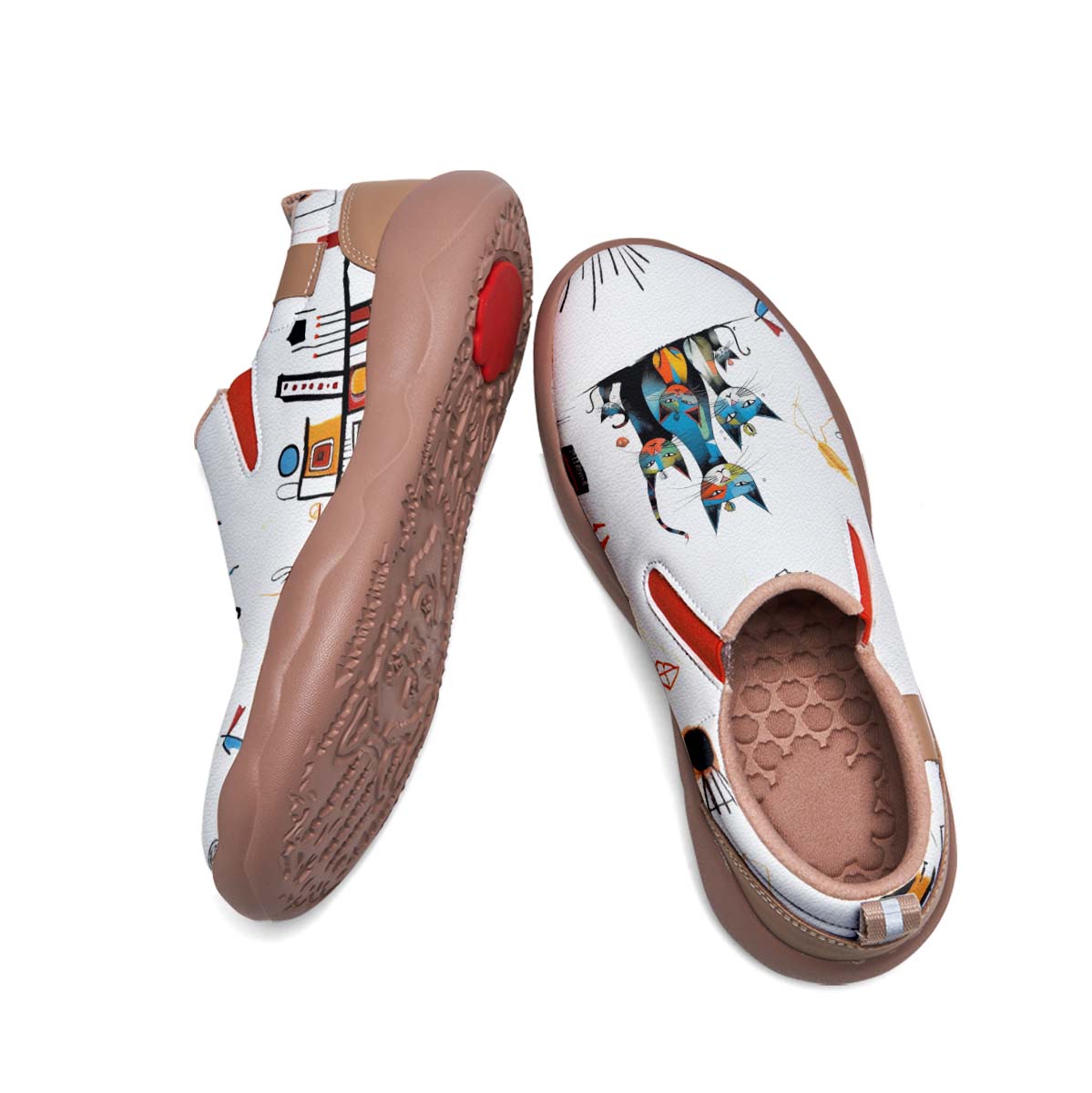 Graffiti Cat Slip On