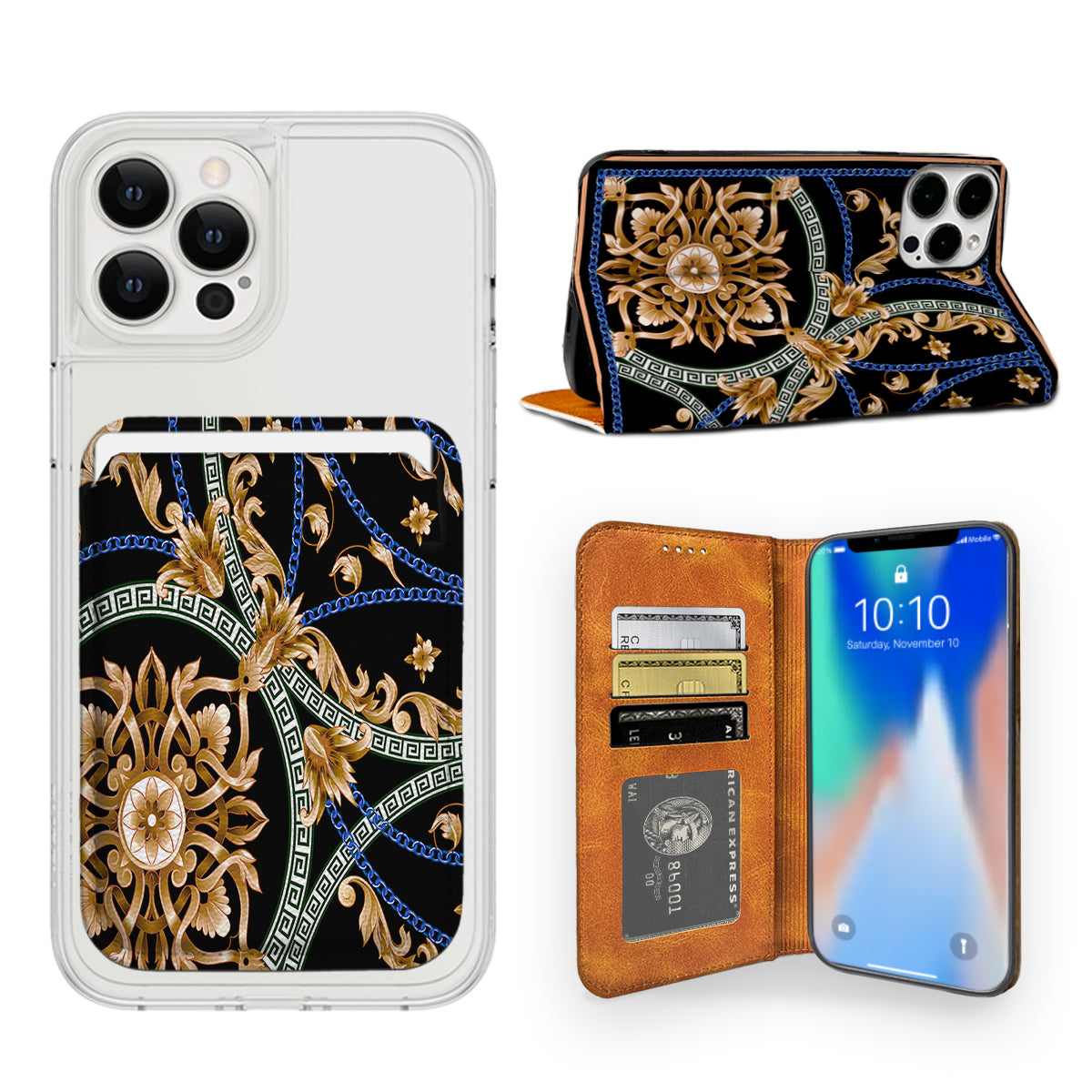 Luxury Printing iPhone Leather Case