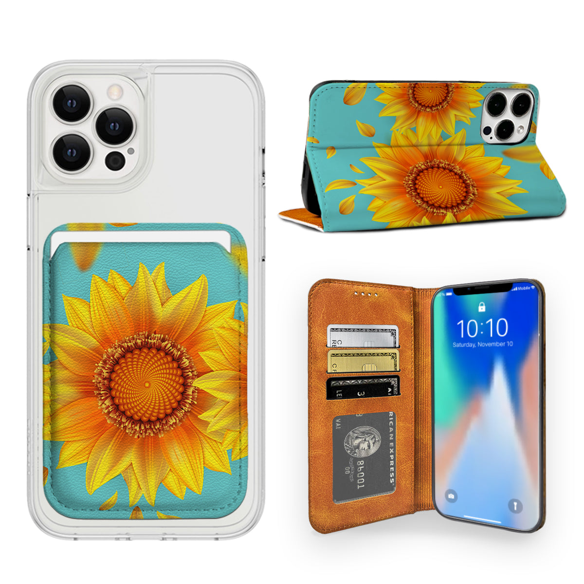 Sunflower iPhone Leather Case