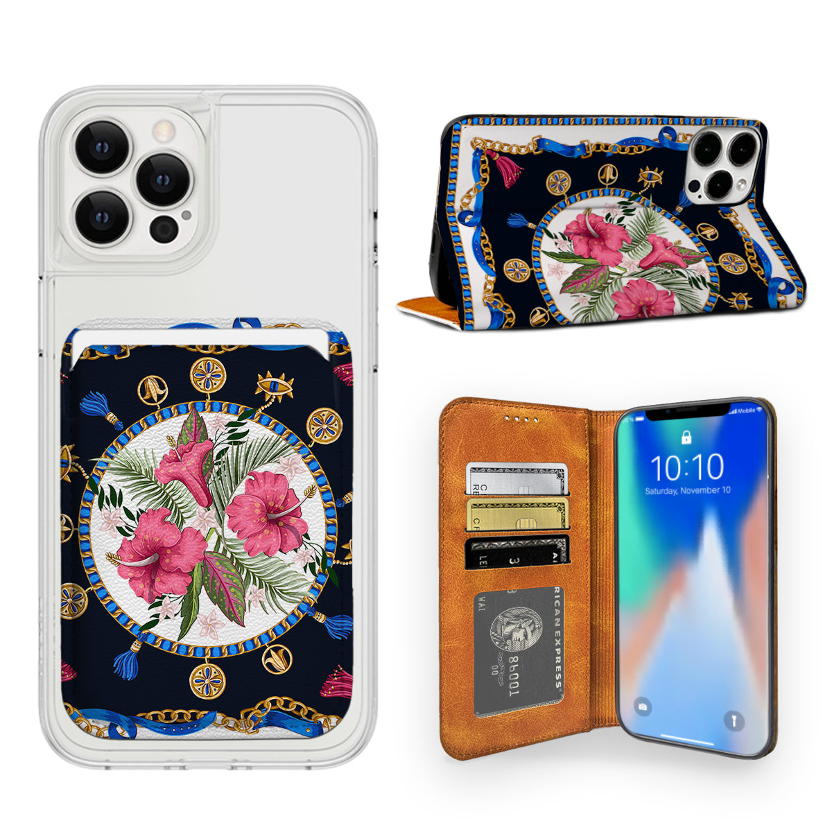 Luxury Printing iPhone Leather Case