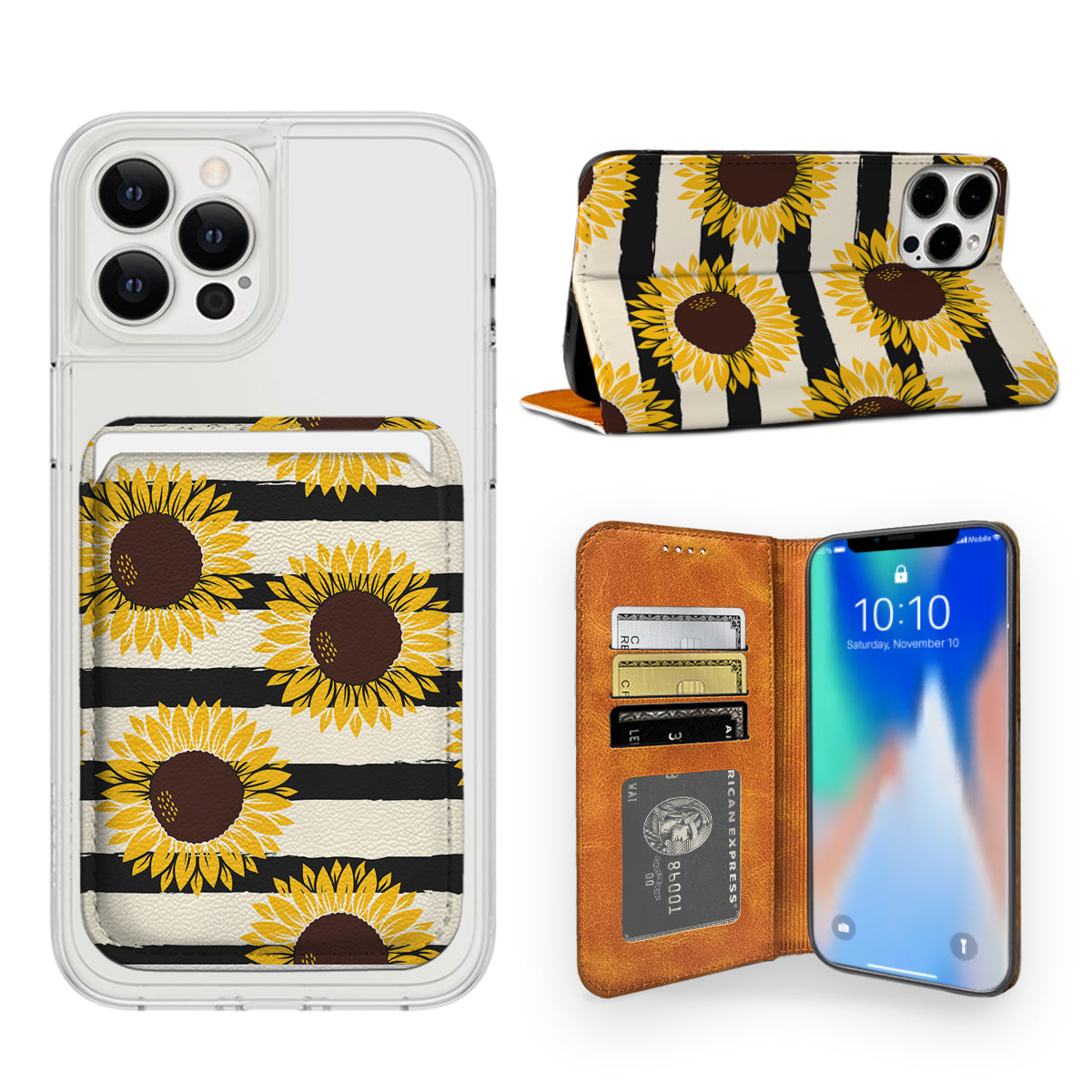 Sunflower iPhone Leather Case