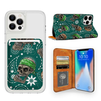 Green Bandana iPhone Leather Case