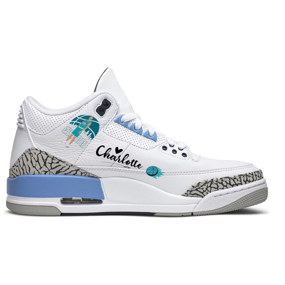 Charlotte Basketball Retro Leather Sneaker