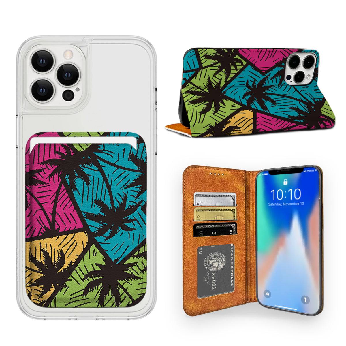 Palm Tree iPhone Leather Case