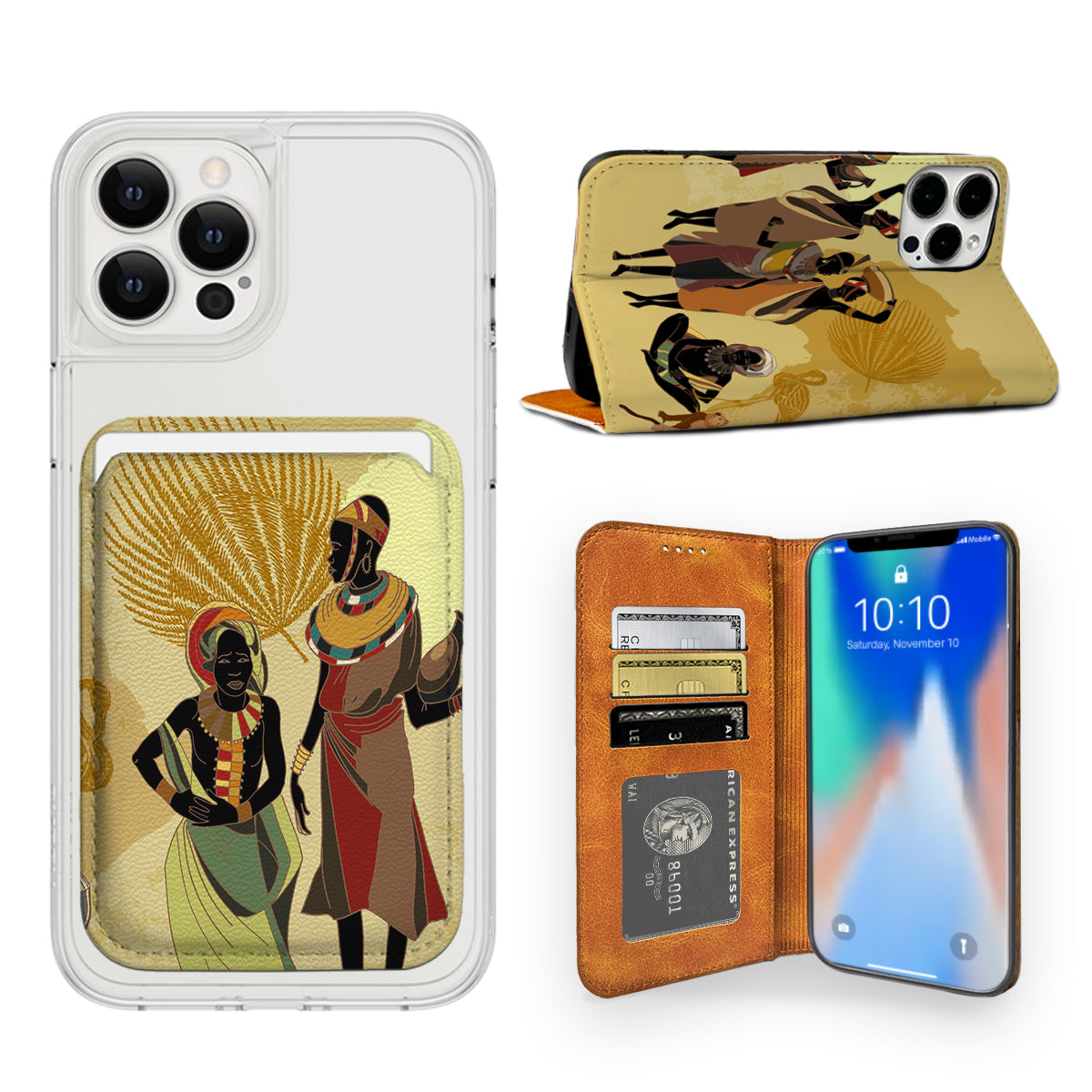 African Tribe iPhone Leather Case