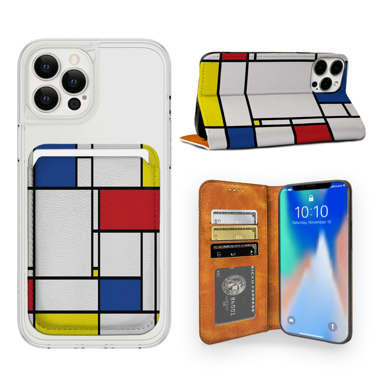 Mondrian iPhone Leather Case