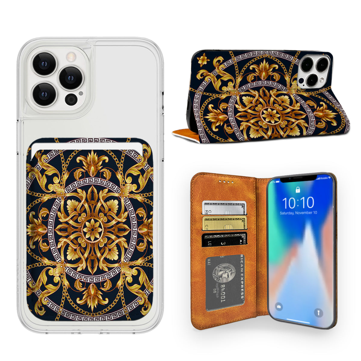 Luxury Printing iPhone Leather Case