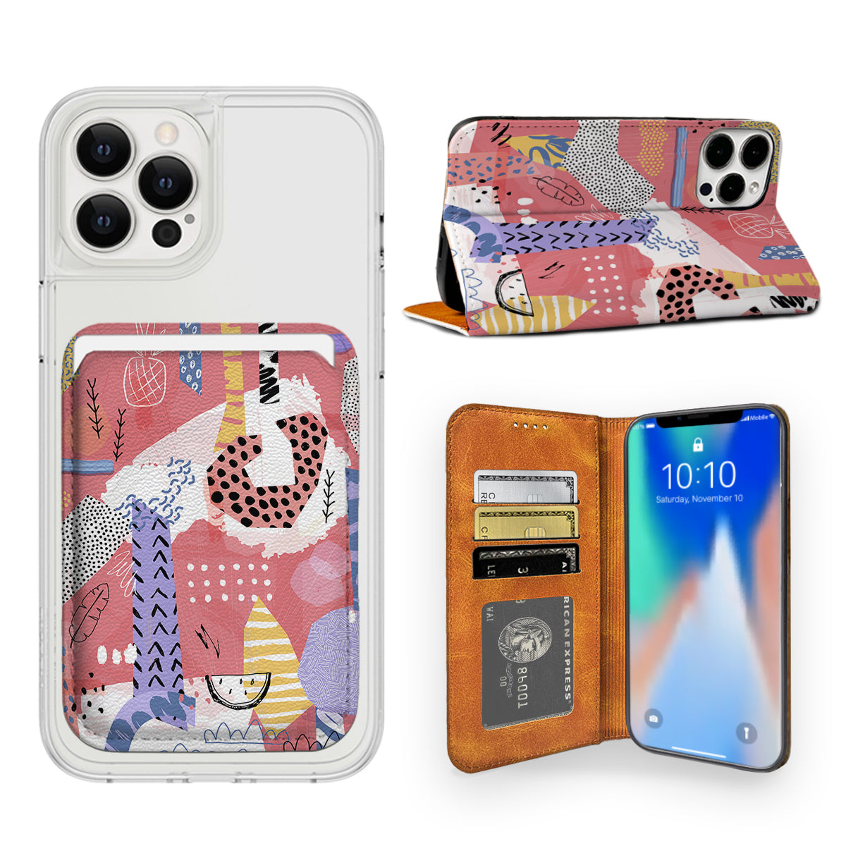 Abstract Art iPhone Leather Case