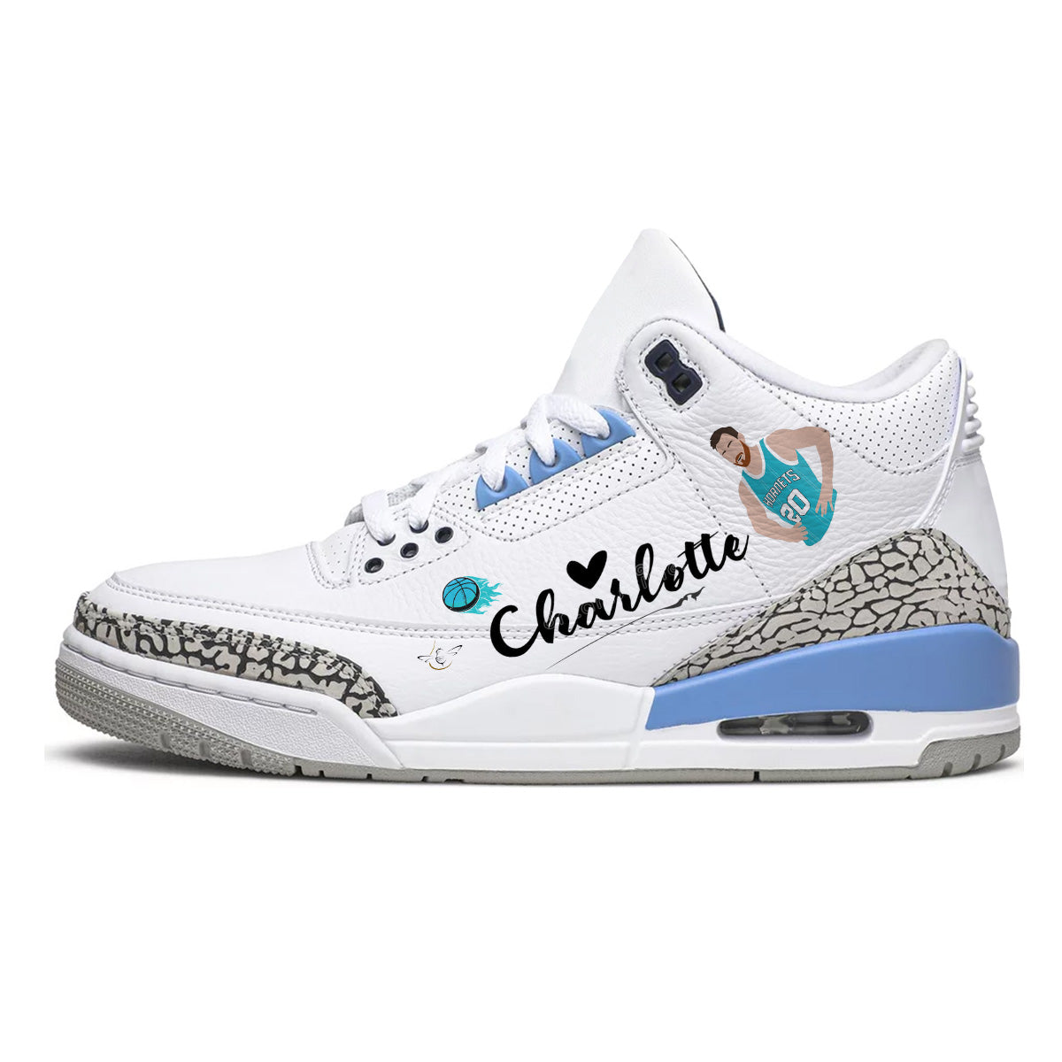 Charlotte Basketball Retro Leather Sneaker