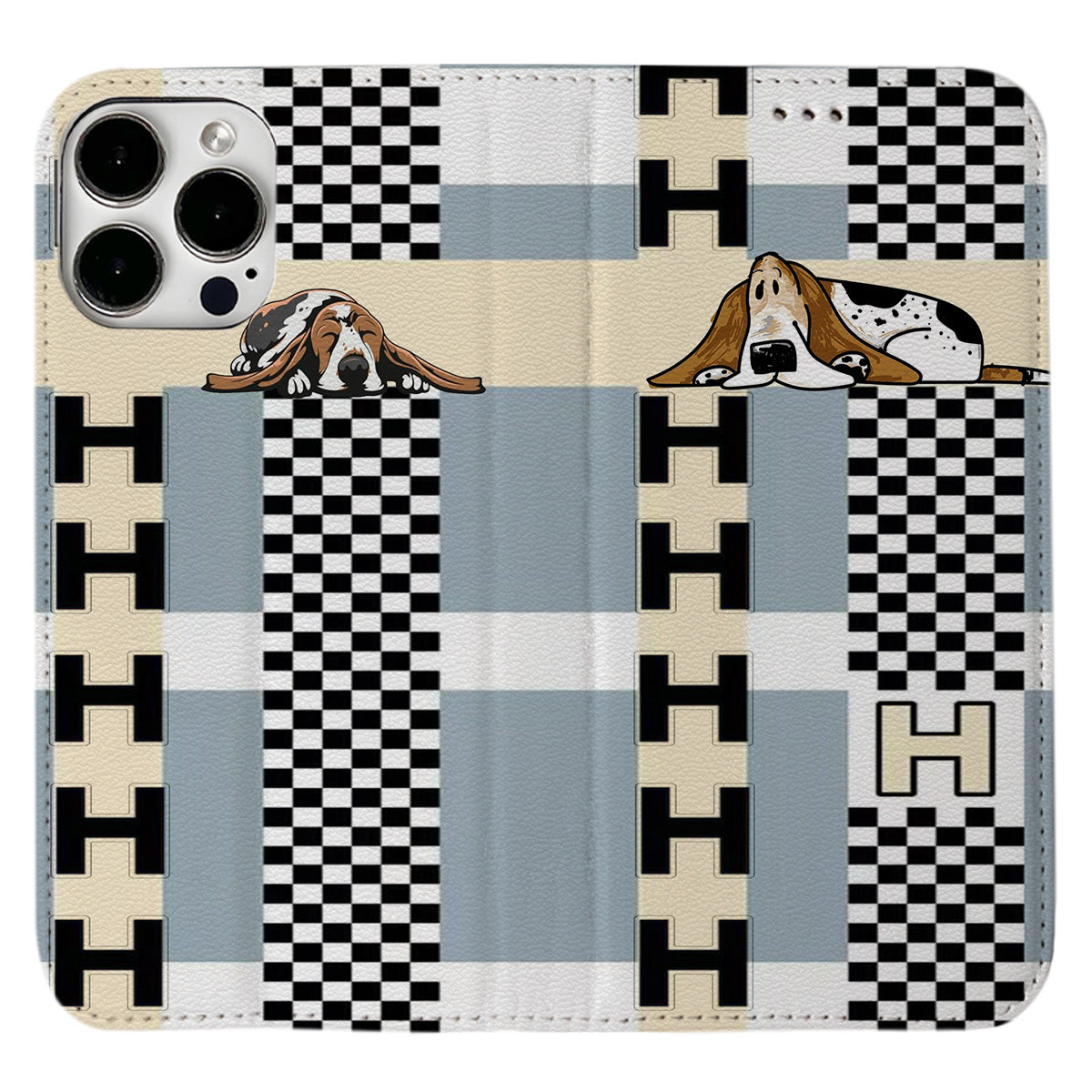 Basset Hound iPhone Leather Case