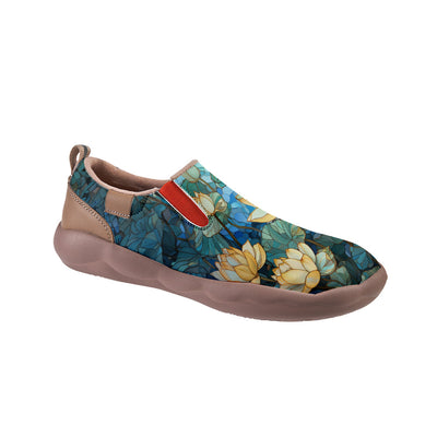 Green Lotus Slip On