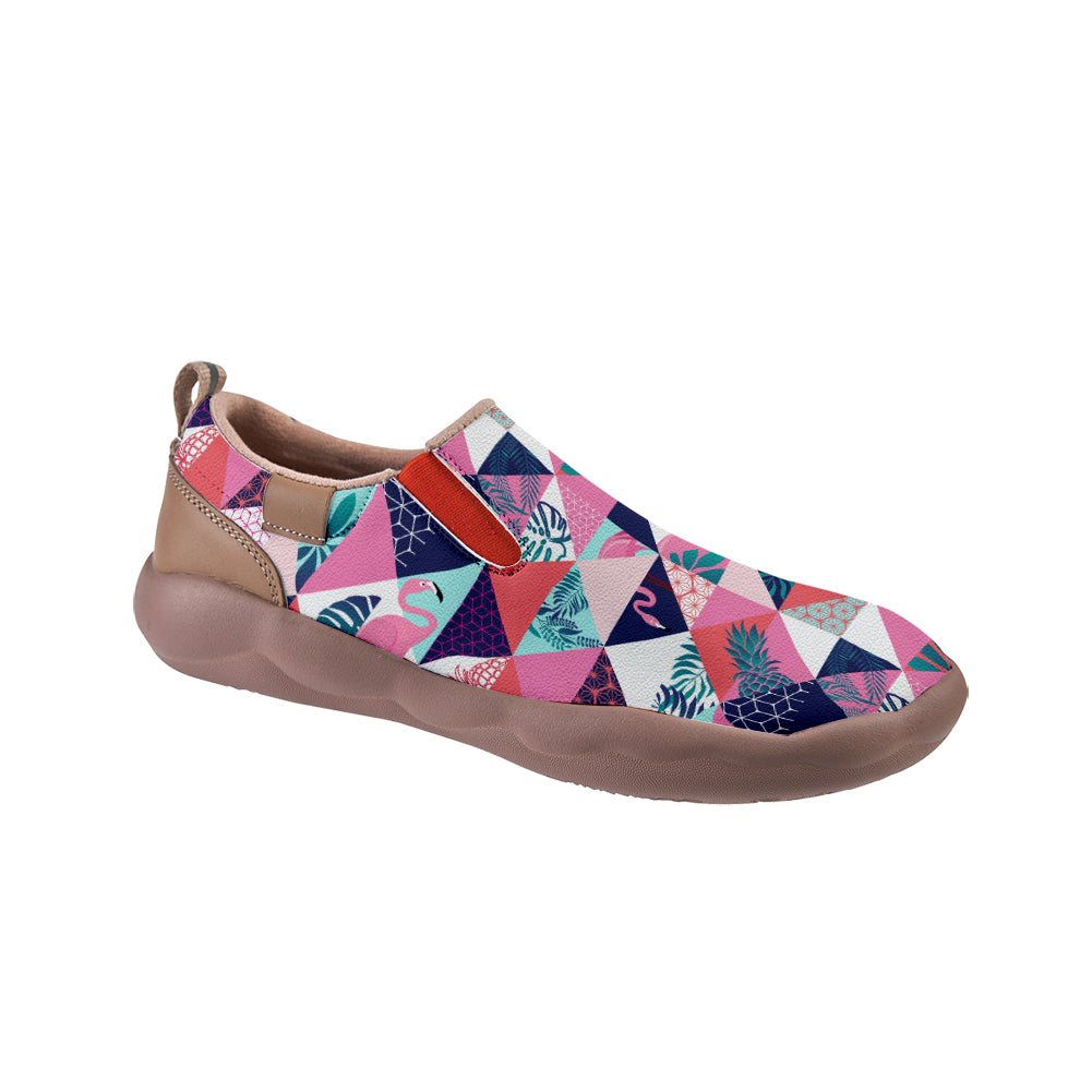 Flamingo Patchwork Slip On