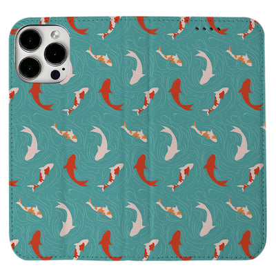 Koi Fish iPhone Leather Case