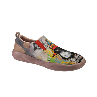 Graffiti Basquiat Bird Slip On