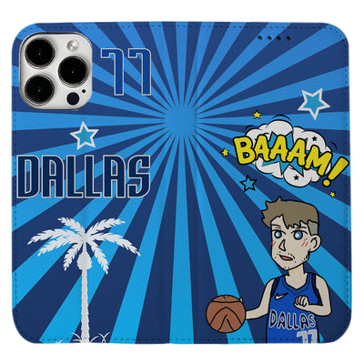 Dallas Basketball iPhone Leather Case