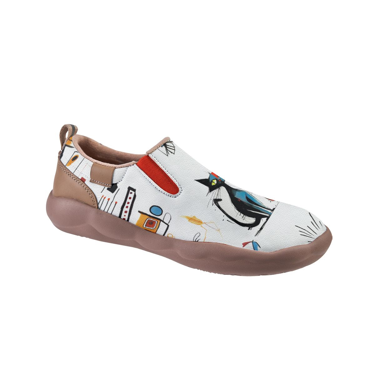 Graffiti Cat Slip On