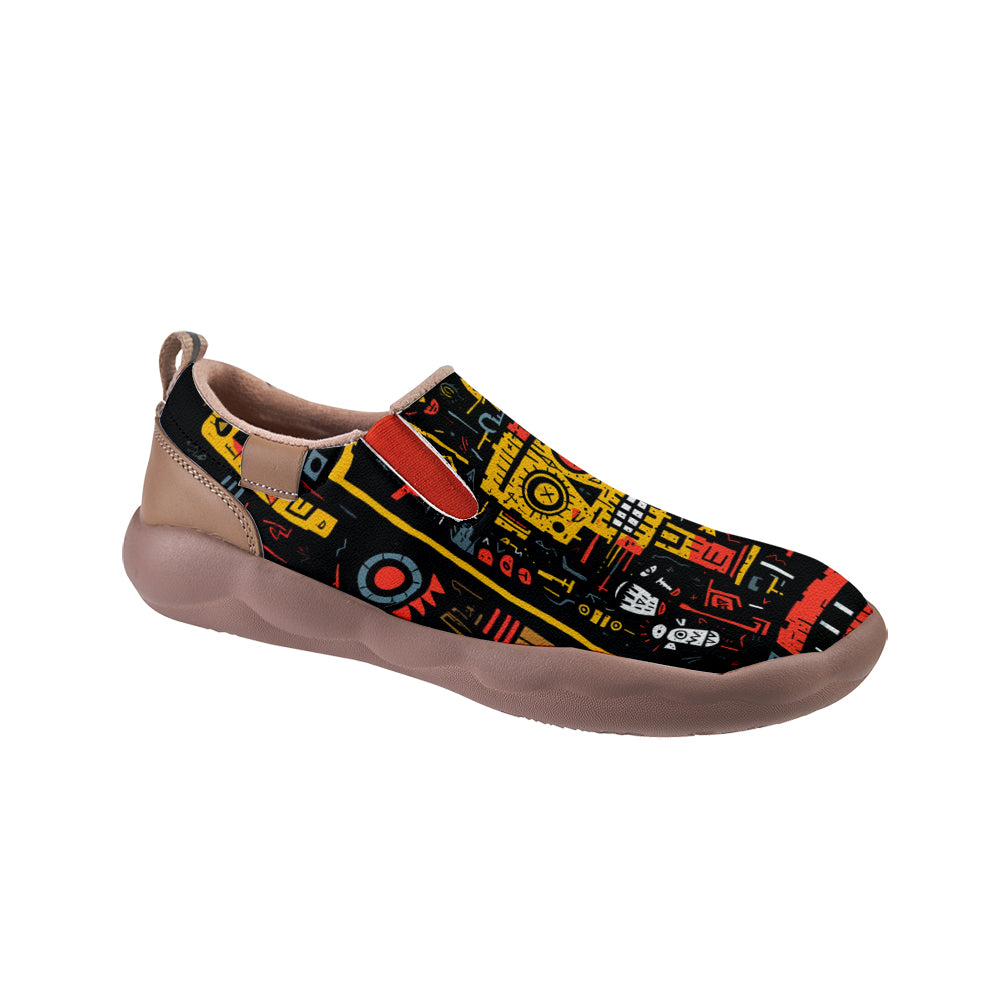 Graffiti Skull Slip On