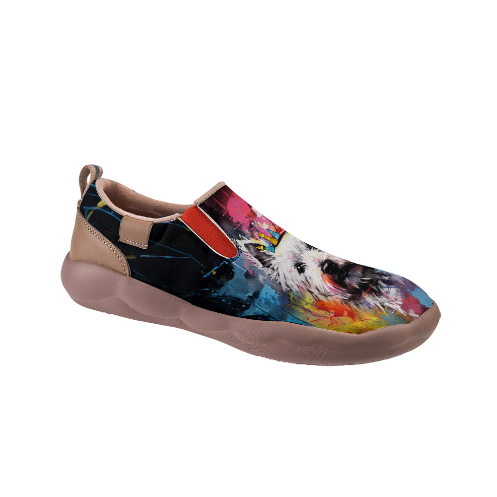 Graffiti Basquiat West Highland White Terrier Slip On