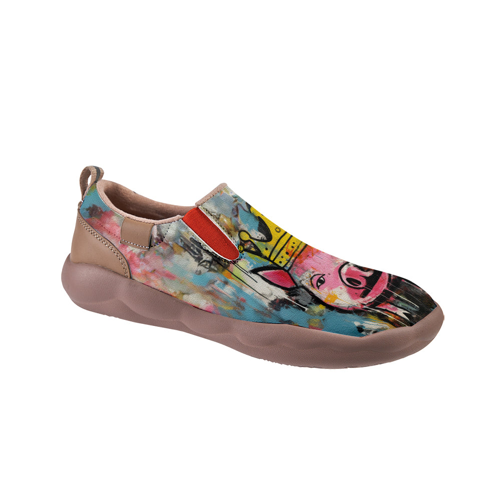 Graffiti Basquiat Pig Slip On