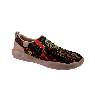 Graffiti Skeleton Slip On