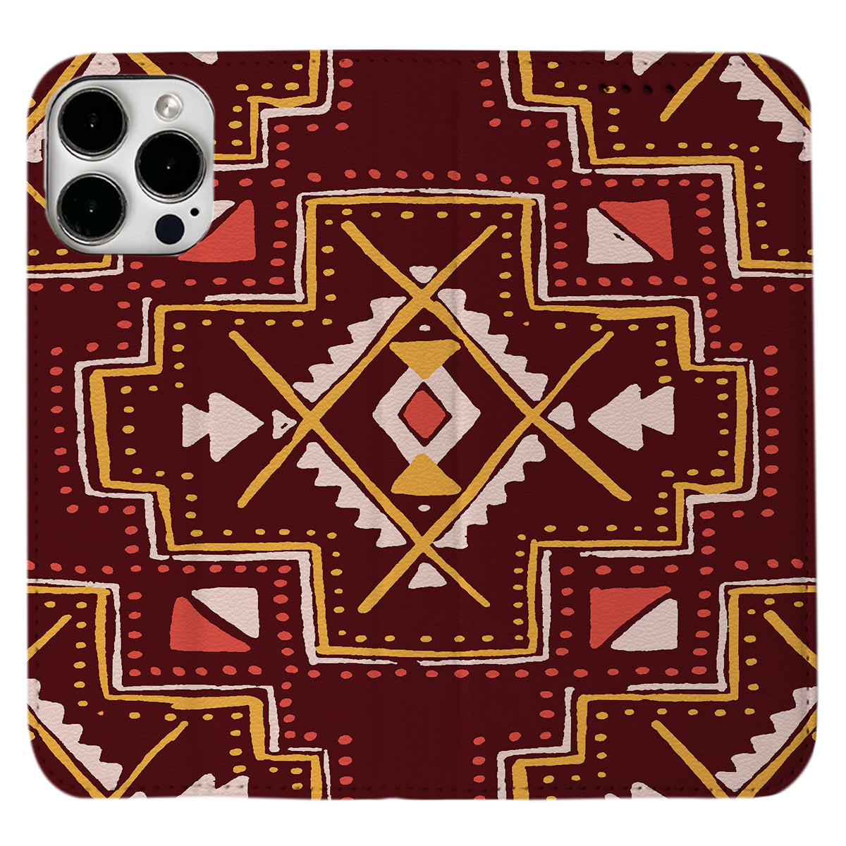 Aztec Pattern iPhone Leather Case