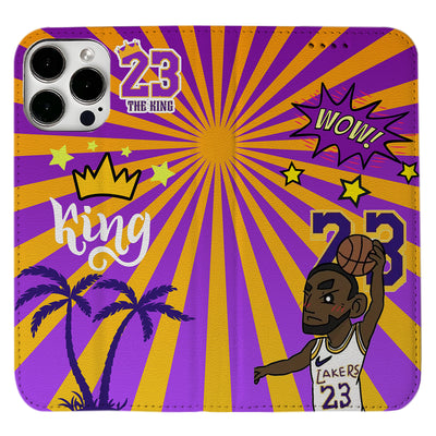 Los Angeles Basketball iPhone Leather Case