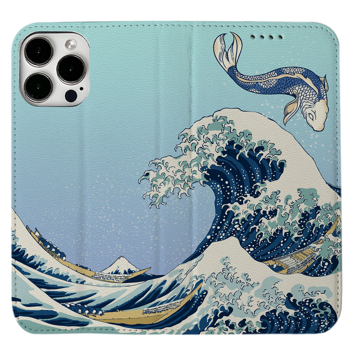 Koi Fish iPhone Leather Case