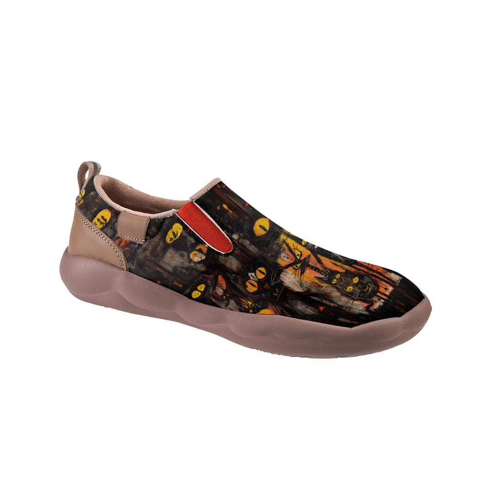 Halloween Black Cat Slip On