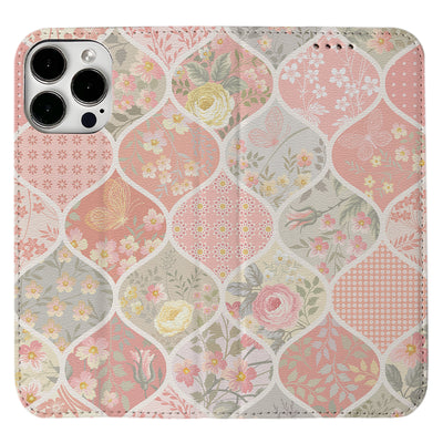 Patchwork Pattern iPhone Leather Case