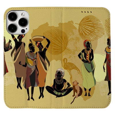 African Tribe iPhone Leather Case