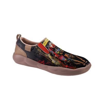 Graffiti Basquiat Cat Slip On